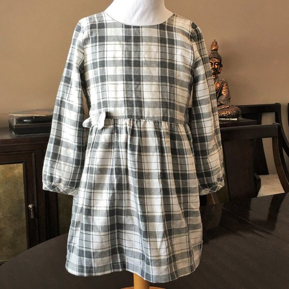 CARTERS Long Sleeve Plaid Lurex Dress  3T - Picture 2 of 12